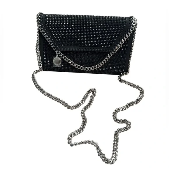 Stella McCartneyFalabella Mini Hotfix Crystal Crossbody Bag